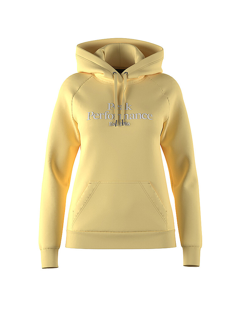 PEAK PERFORMANCE Kapuzensweater - Hoodie W Original Hood gelb | S